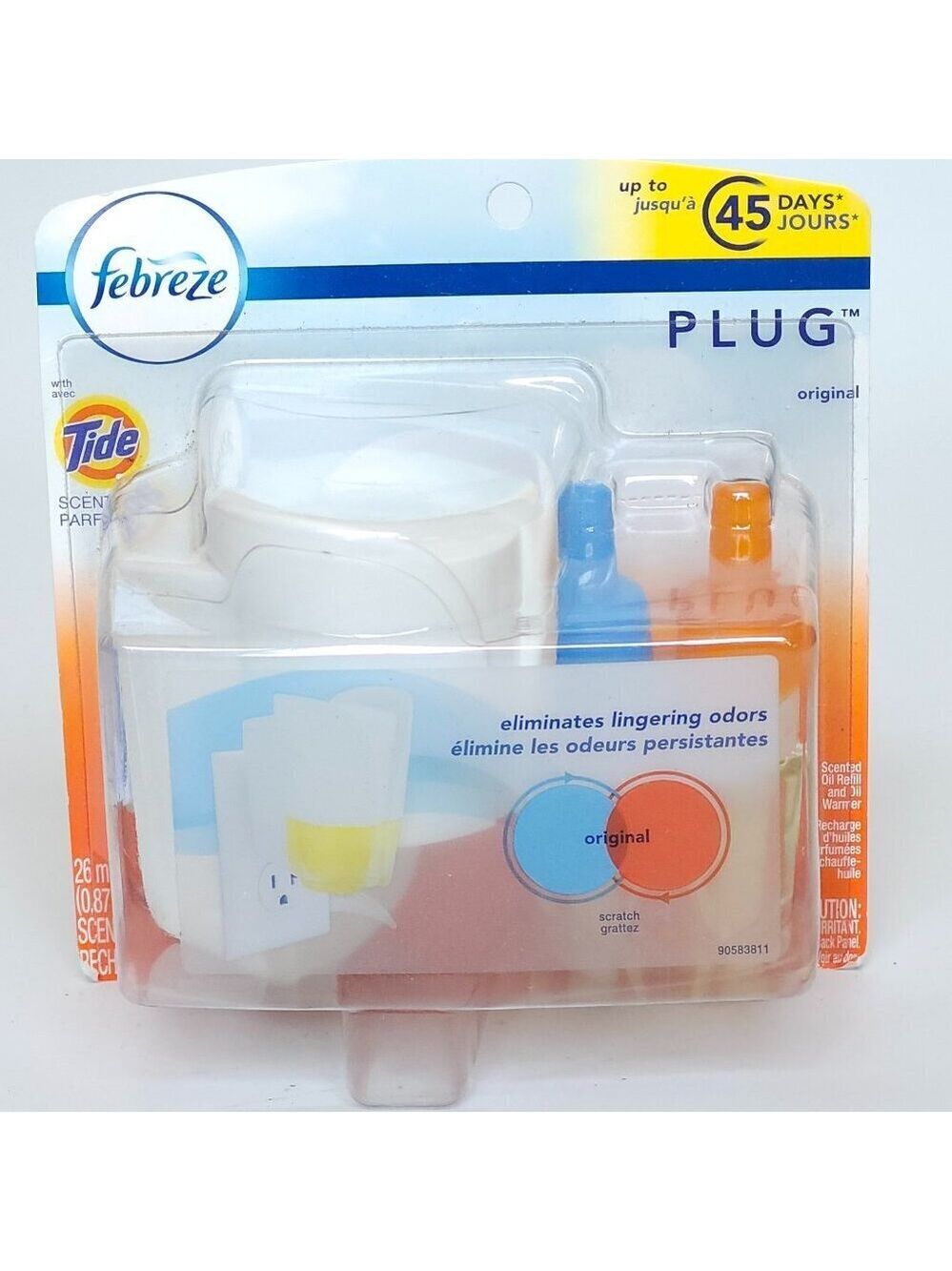 FEBREZE Plug Original with TIDE Scent BNIP Lasts for up to 45 Days